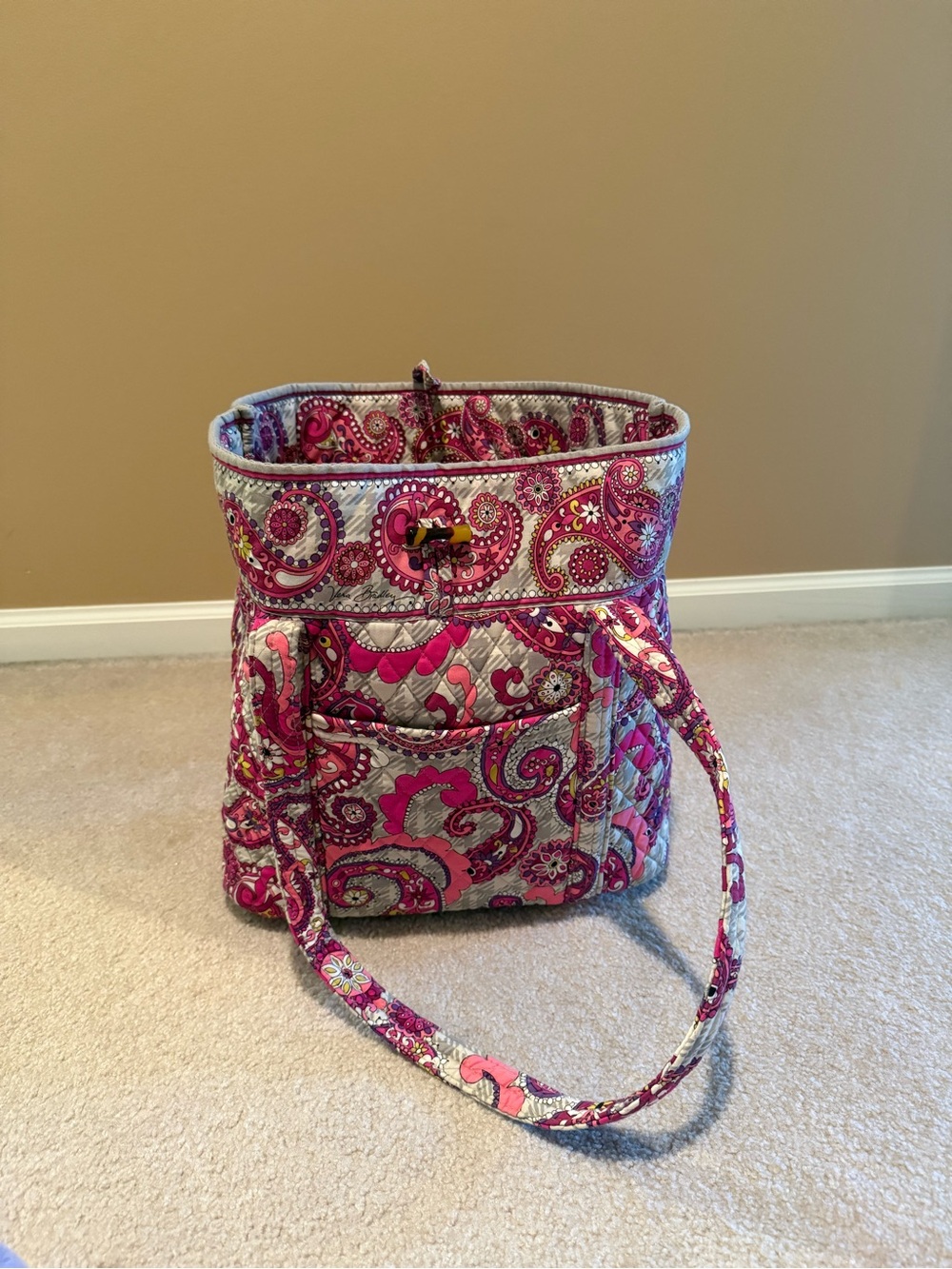 Pink Paisley Meets Plaid - Vera Bradley Shoulder Bag
